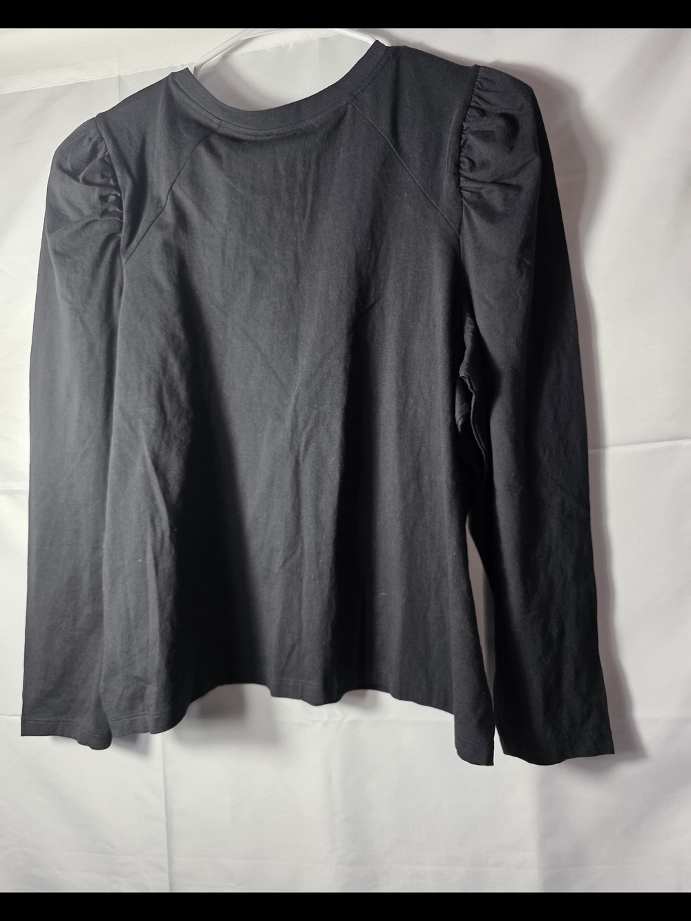 Express Black Long Sleeve Top with Puff Shoulders XL NEW Work Wear - Picture 2 of 5